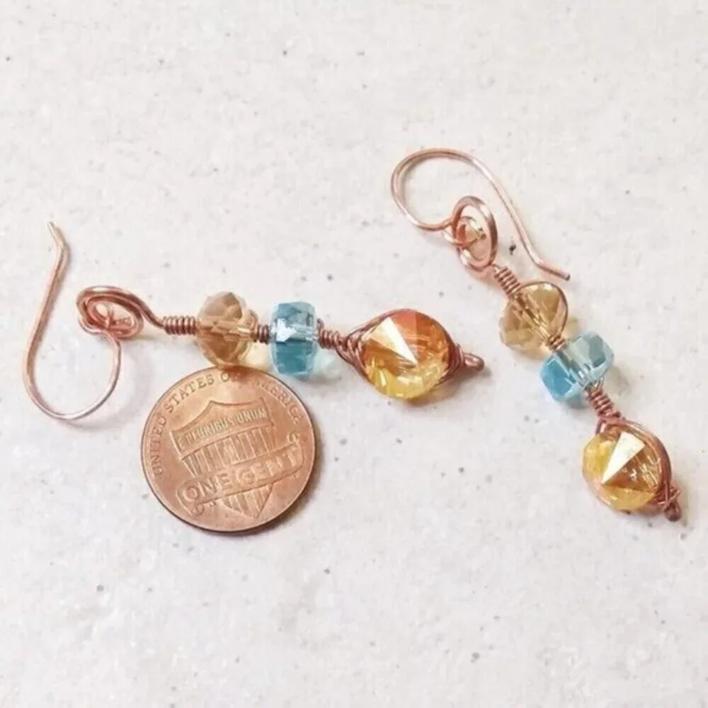 Sexy Flashy Glam Dangle Earrings - Unique & One-of-a-kind! Casual Day to Night!
